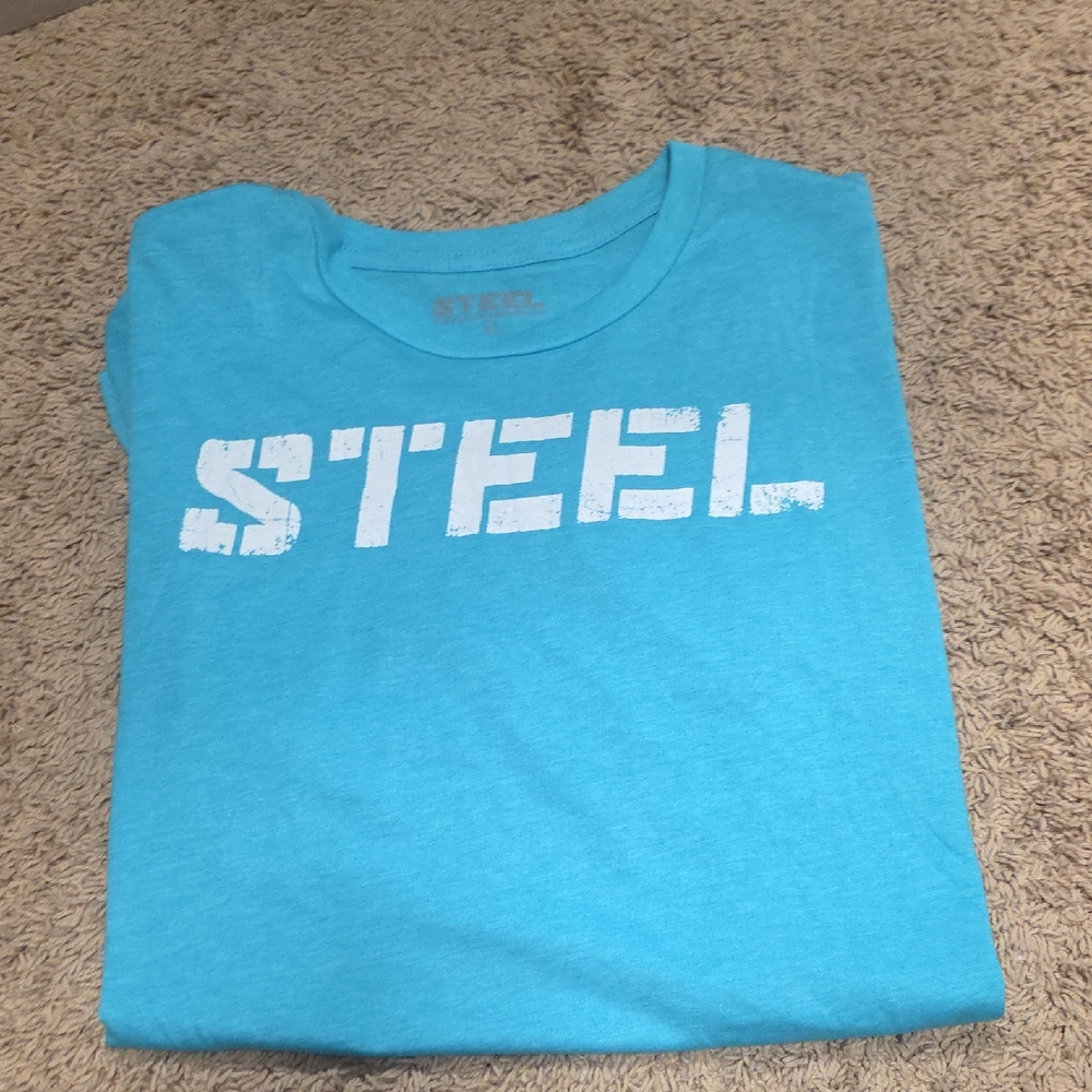 Mens XL STEEL SUPPLEMENTS T.shirt